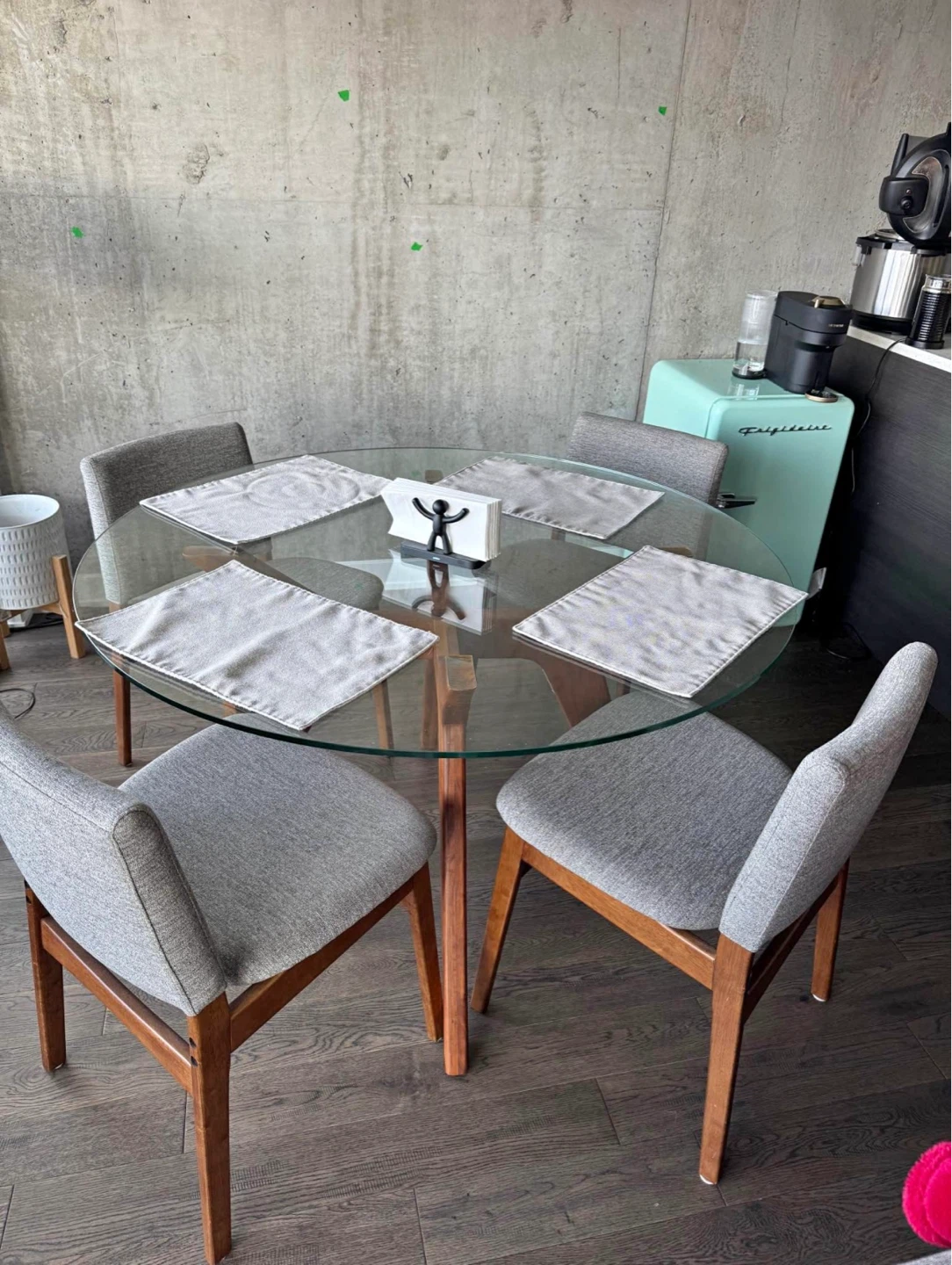 Round Glass Dining Table from Article ( chairs not included) - photo 5