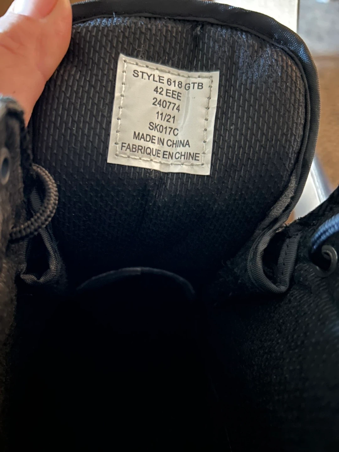 Black Work Boots Size 42 - photo 3