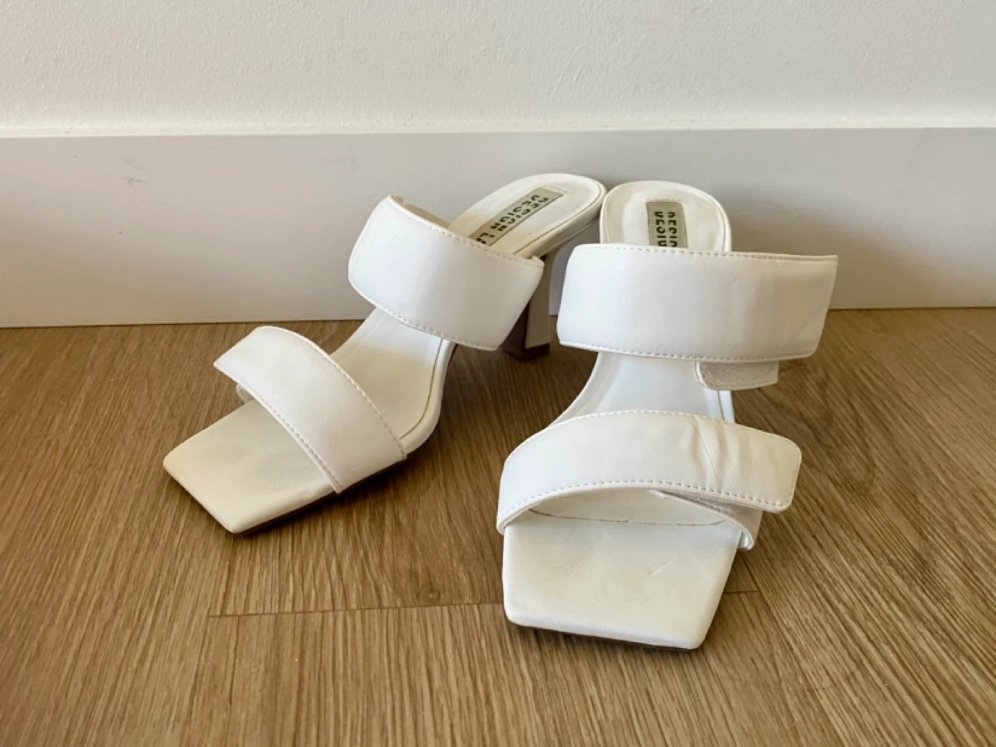 Design Lab White Heeled Mules - photo 2