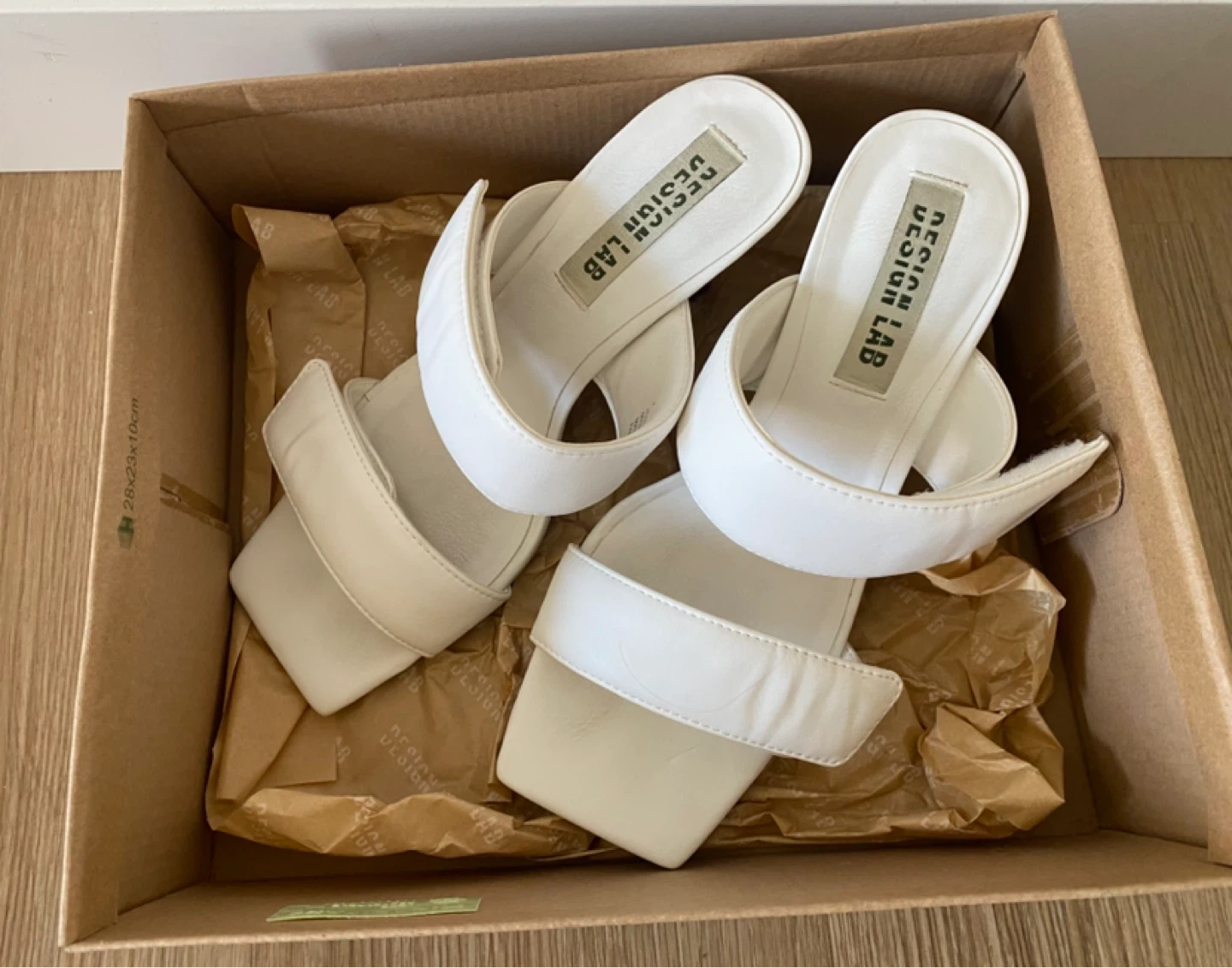 Design Lab White Heeled Mules - photo 3