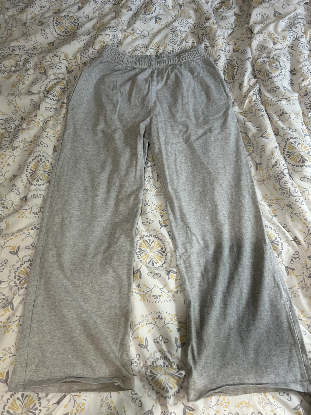 Grey Brandy Melville Wide Leg Sweatpant