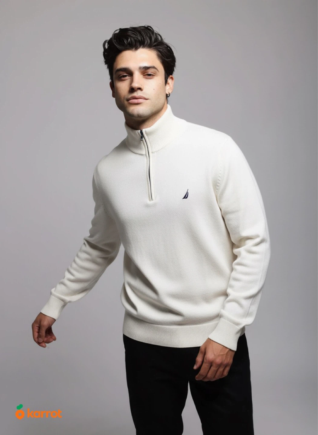 Nautica Quarter Zip Pullover Sweater