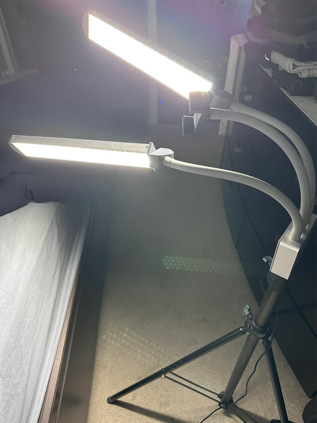 Dual LED Light lash and brow lamp