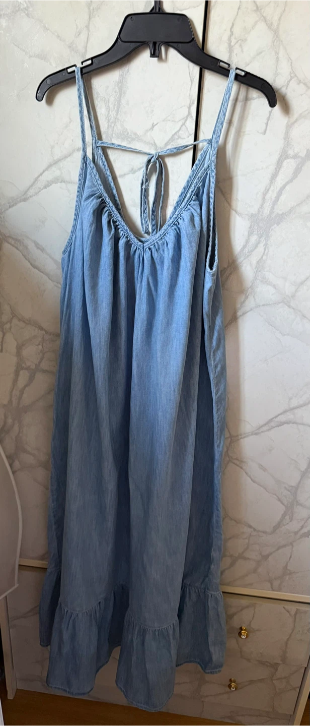 GAP Blue maxi summer Denim Dress. - photo 2