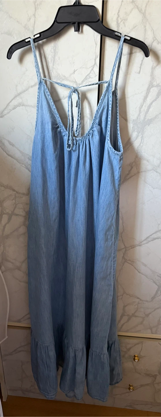 GAP Blue maxi summer Denim Dress. - photo 3
