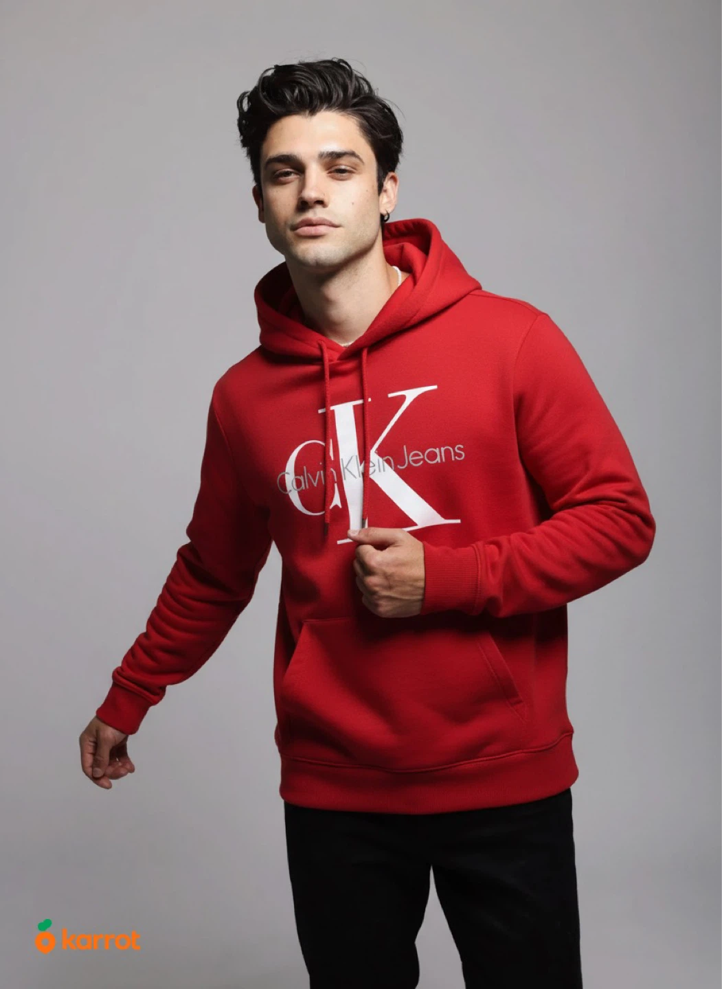 Calvin Klein Jeans Red Hoodie