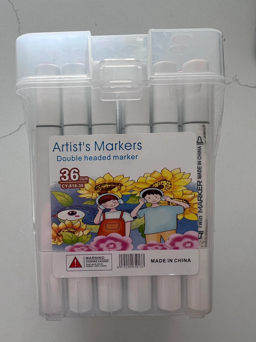 Artist's Markers Double Headed Marker Set - 36 Colours