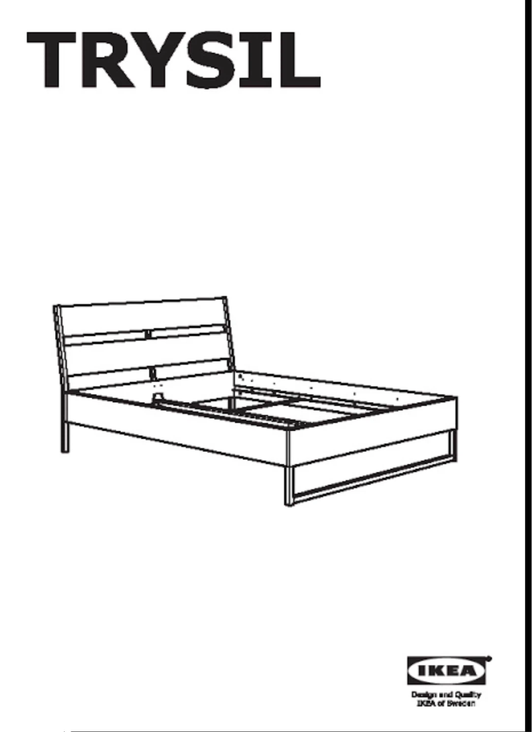 Queen size IKEA Trysil bed frame