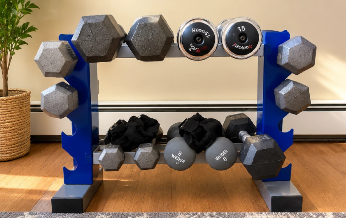 (FREE DELIVERY) Dumbbell Set with Rack - photo 2