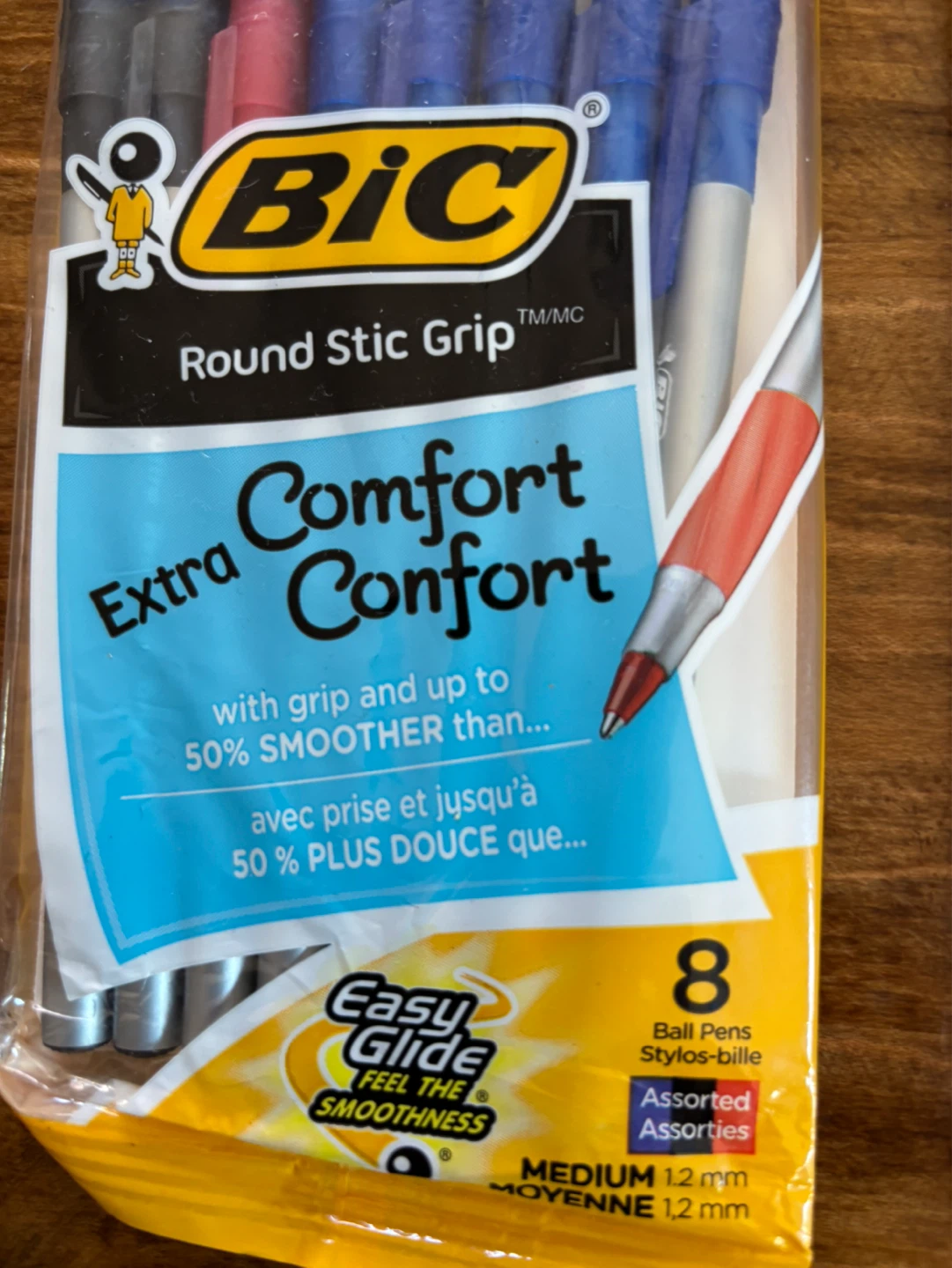 BIC Round Stic Grip Ball Pens - 6 Packs of 8 ! - photo 3