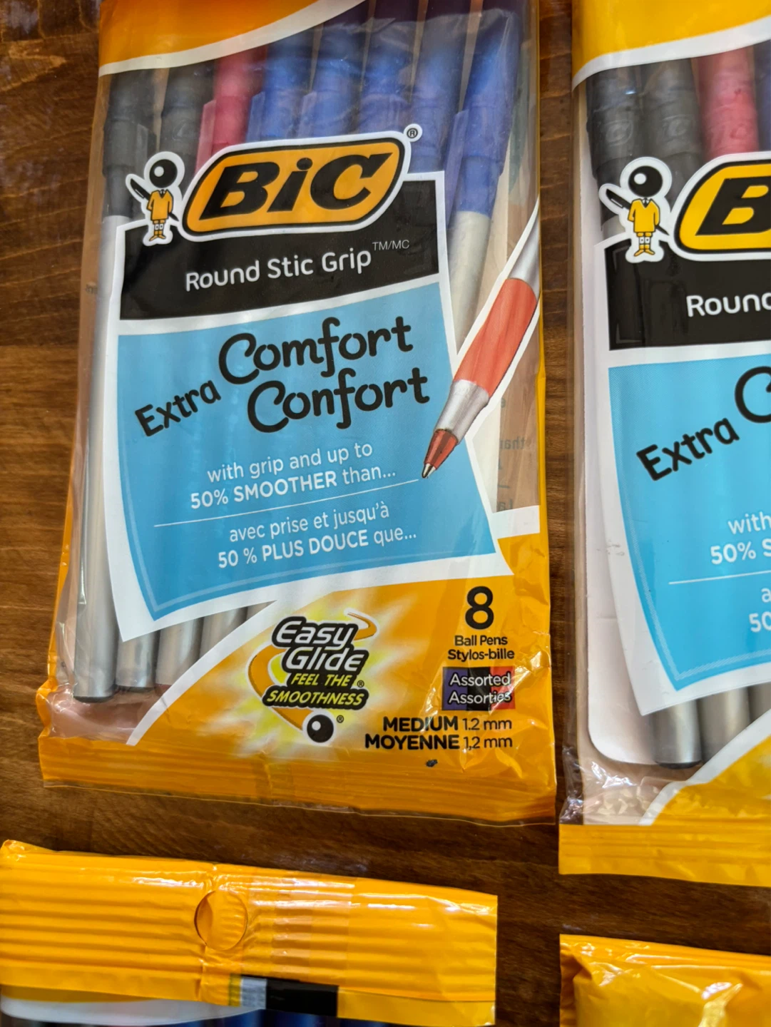 BIC Round Stic Grip Ball Pens - 6 Packs of 8 ! - photo 2
