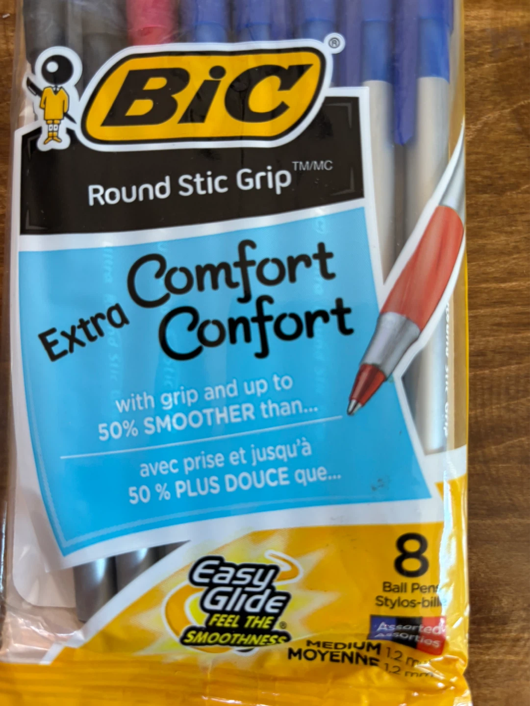 BIC Round Stic Grip Ball Pens - 6 Packs of 8 ! - photo 5