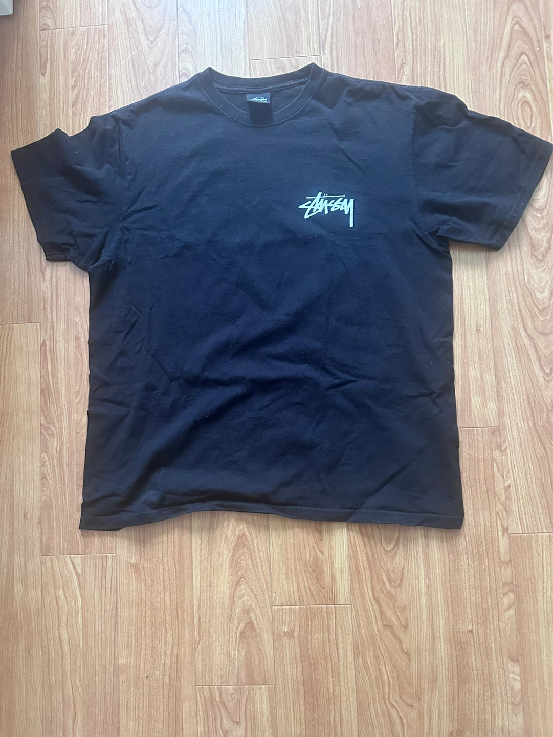 Stüssy Black T-Shirt - Size Medium