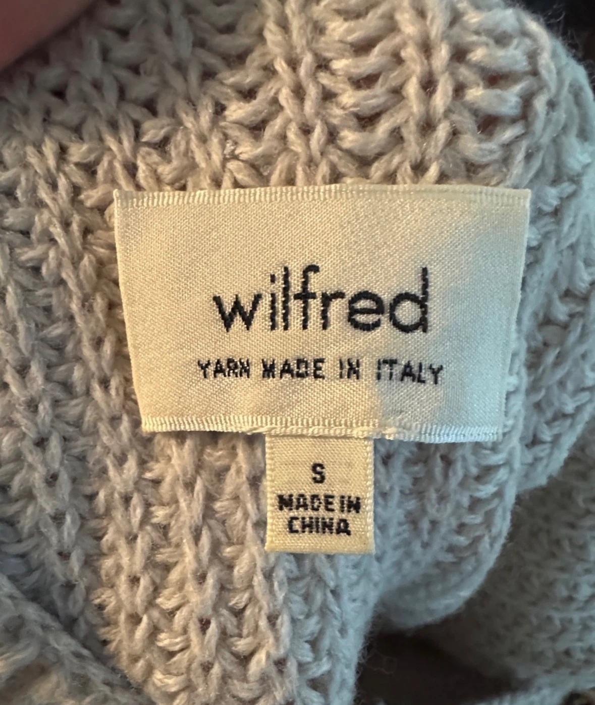Wilfred Sleeveless Cowl Neck Knit Tunic Sweater - Cream - Size S - photo 4