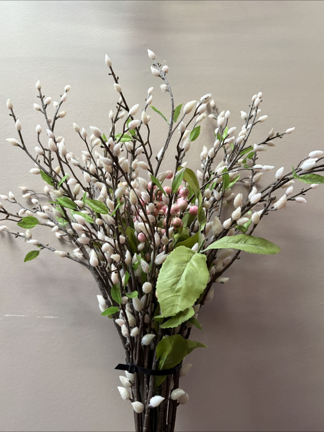Faux Pussy Willow and Berry Stems Bouquet 💐 - photo 2