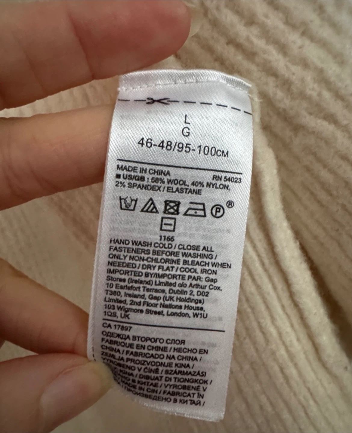 GAP Cream Button-Front Women's Cardigan Sweater - photo 2