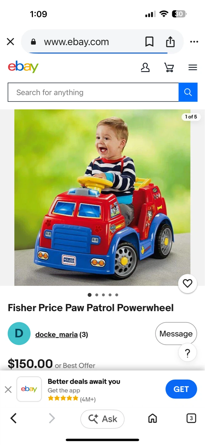 Fisher-Price Power Wheels Paw Patrol Ride-On - photo 4