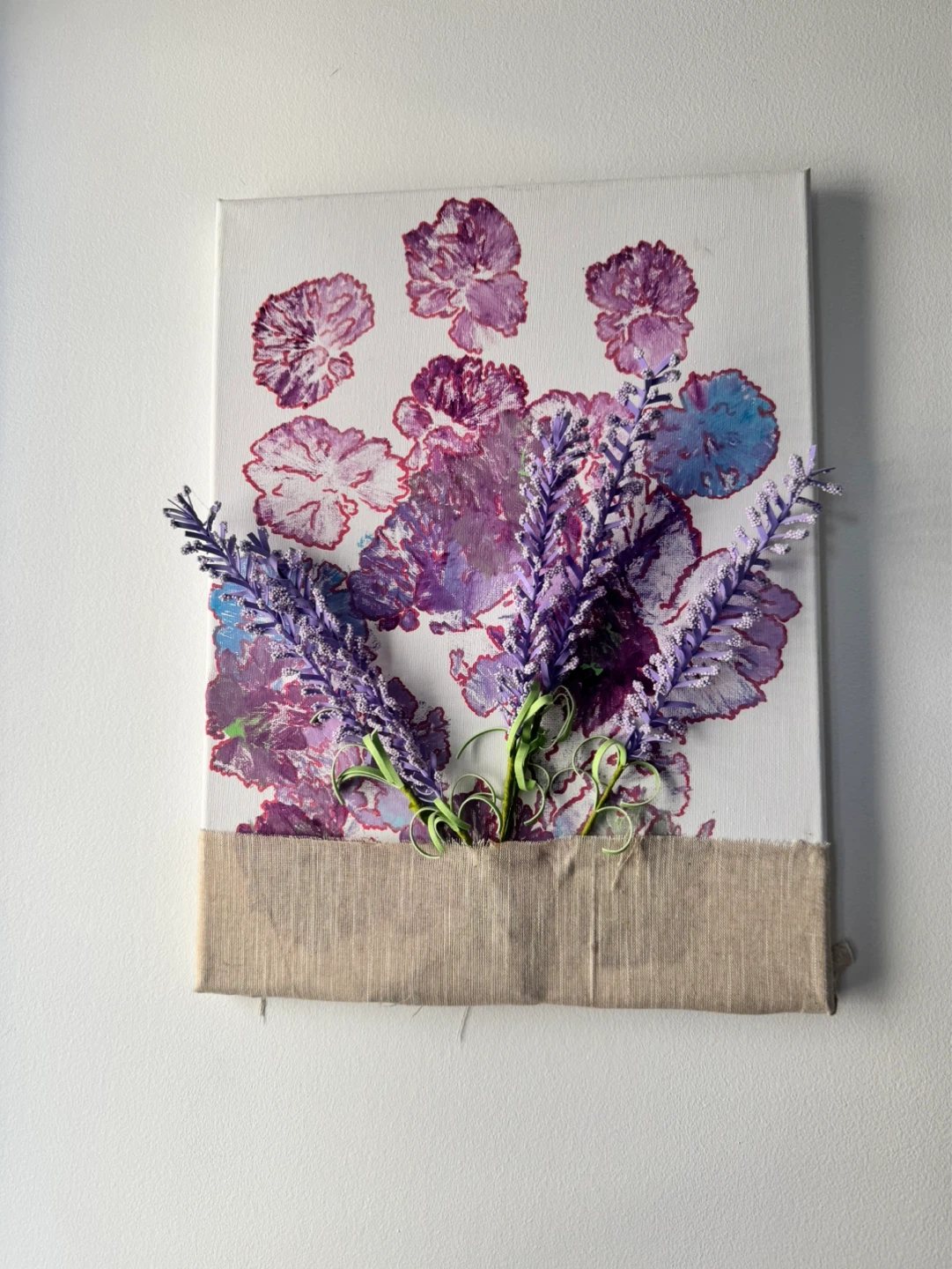 Canvas Wall Art with Lavender and Floral Prints