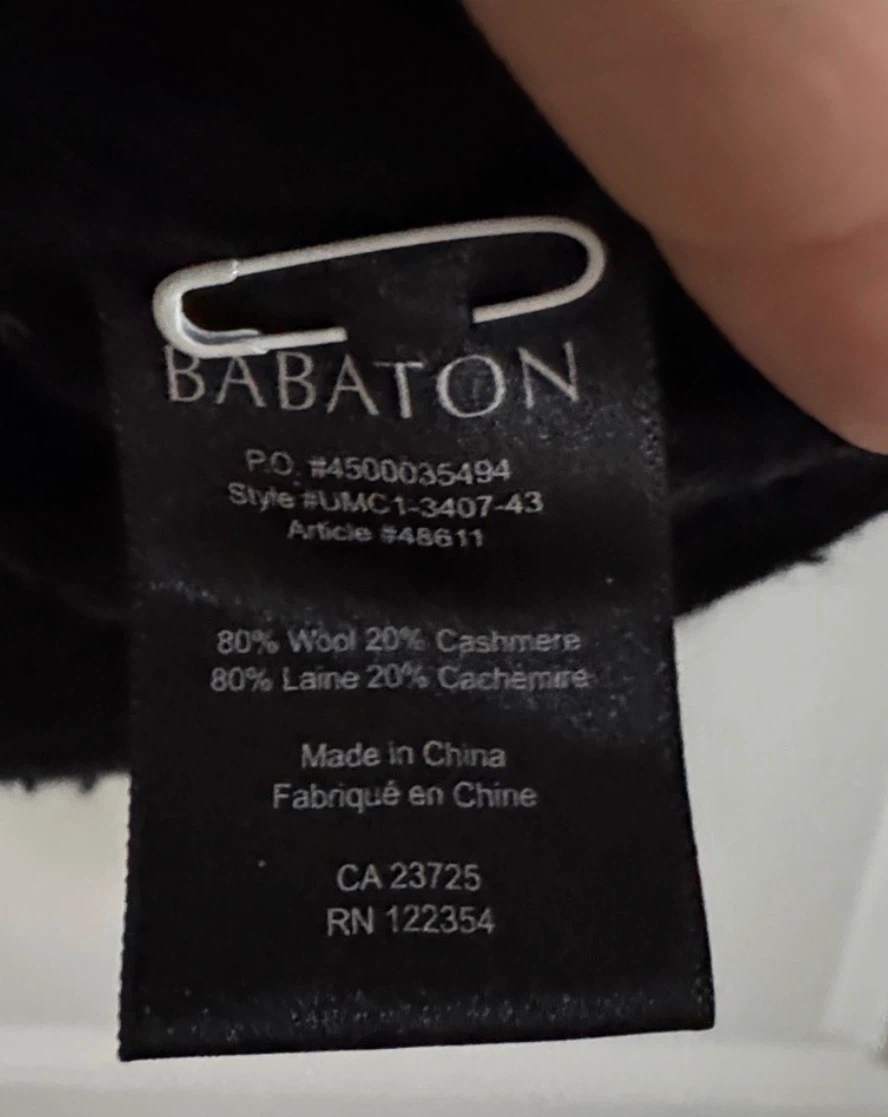 Babaton Women's Black Ribbed Scoop-Neck Sweater - Size L - photo 3