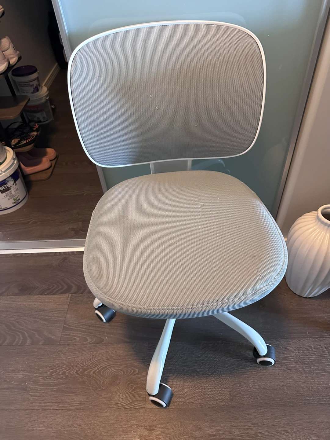 Grey Swivel Office Chair