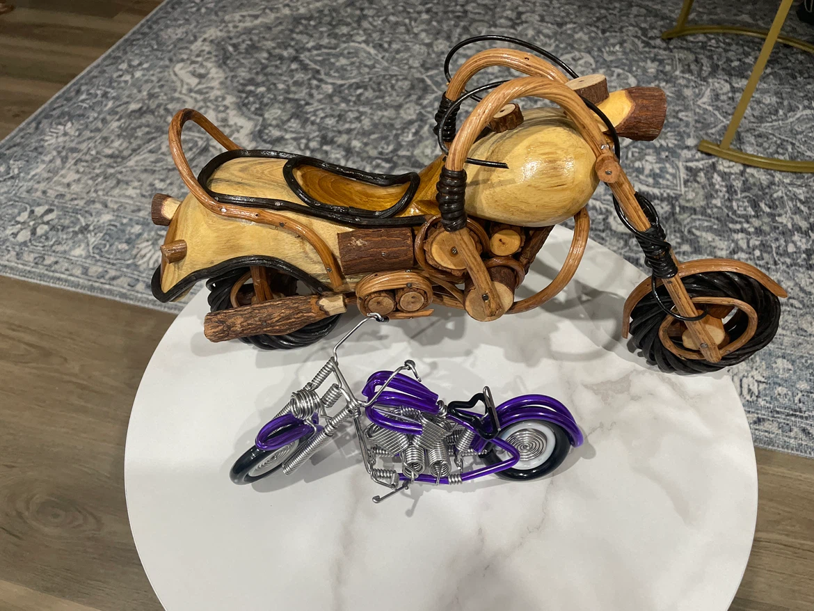 Wooden motorcycles wire motorcycles - photo 2