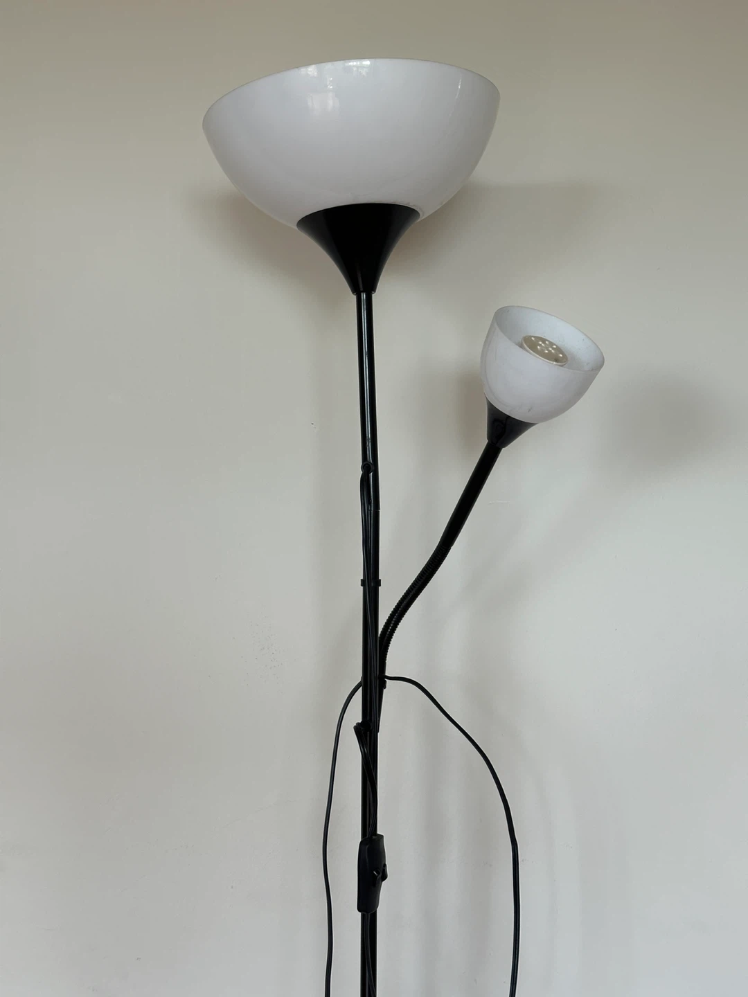 Black Floor Lamp with Two Lights - photo 2