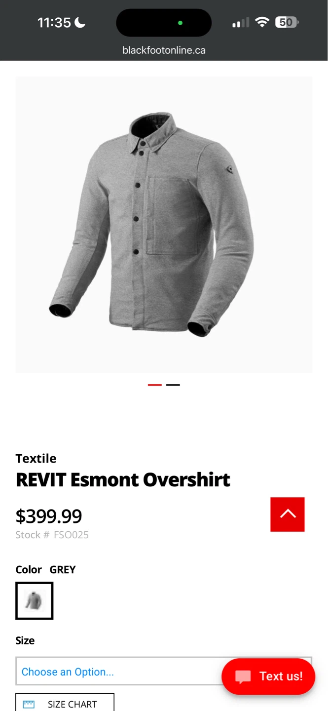 REV'IT! Esmont Overshirt - Size Medium - photo 5