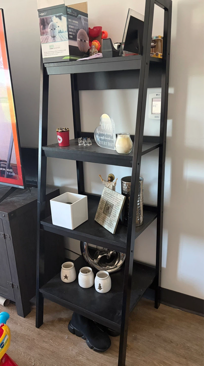 Black Ladder Shelf