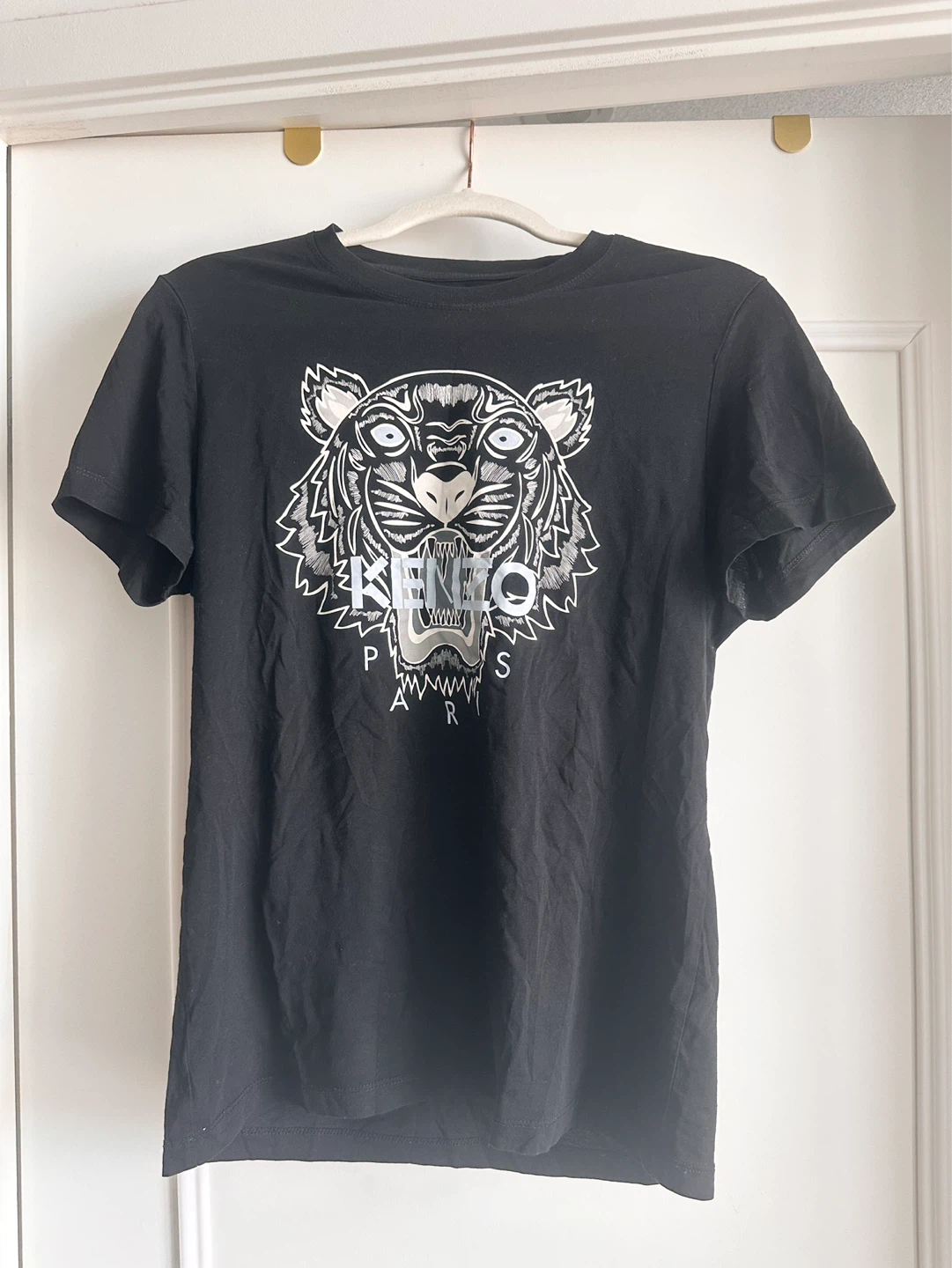 Kenzo Paris Black Cotton T-Shirt - Size M