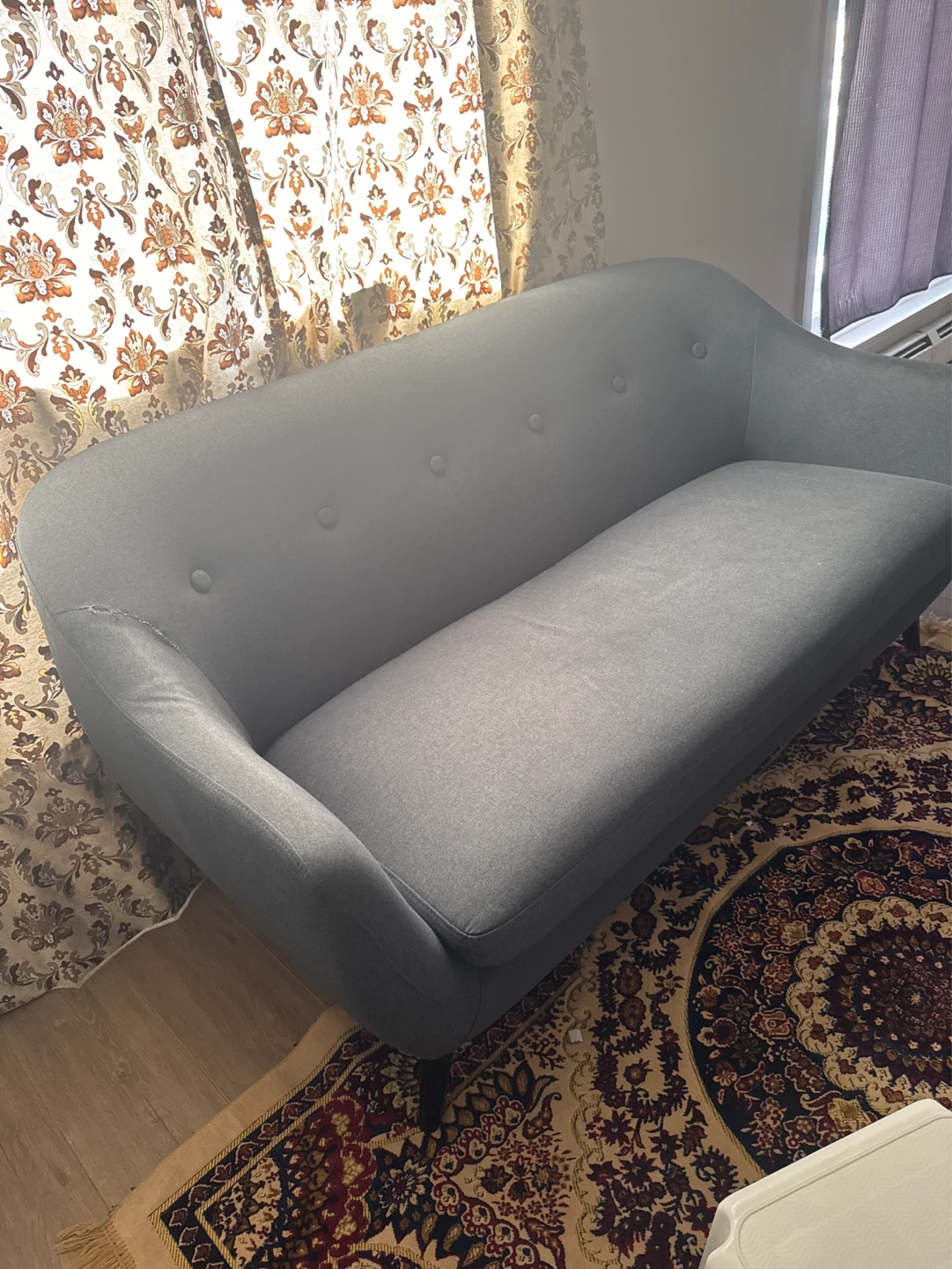 Grey Loveseat Sofa - photo 2