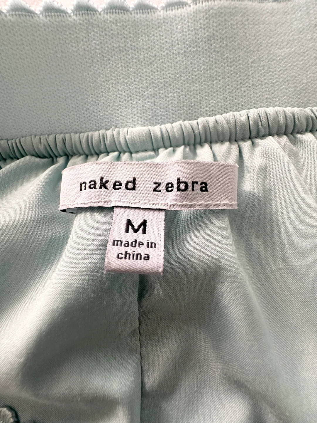 Naked Zebra Pleated Skirt - Mint Green - Size M - photo 2