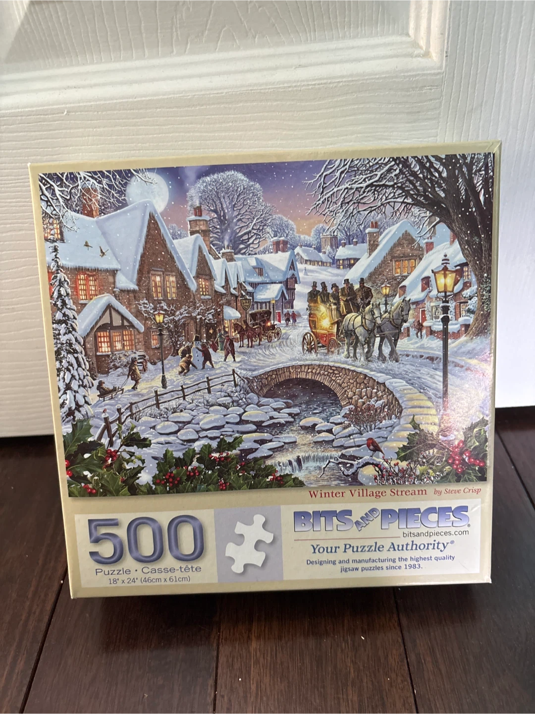 Winter Village Stream 500 Piece Puzzle