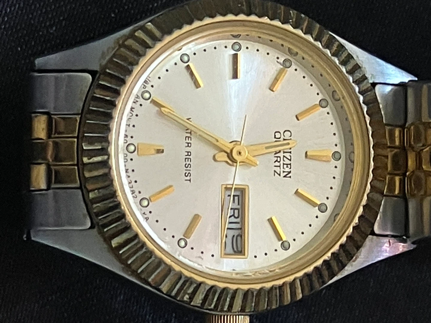 Citizen Quartz Two-Tone Watch with Day-Date