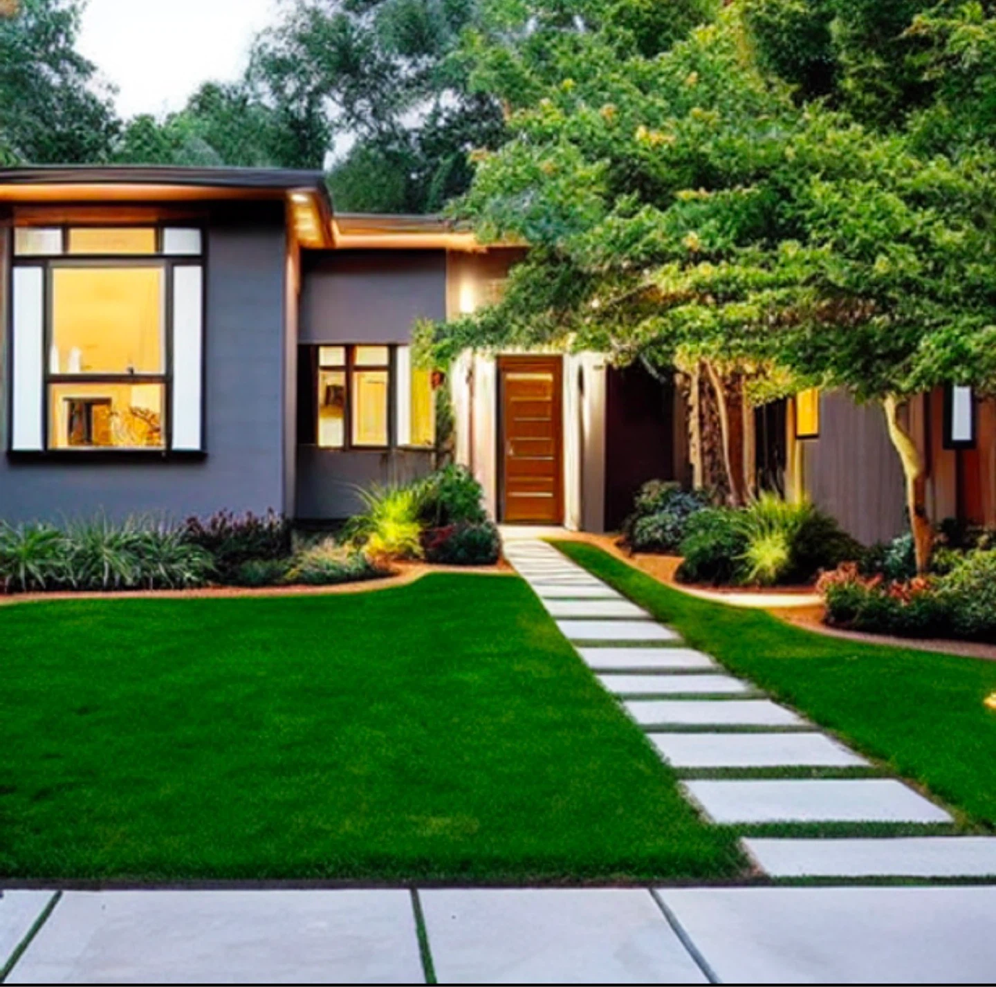 Green lawn
