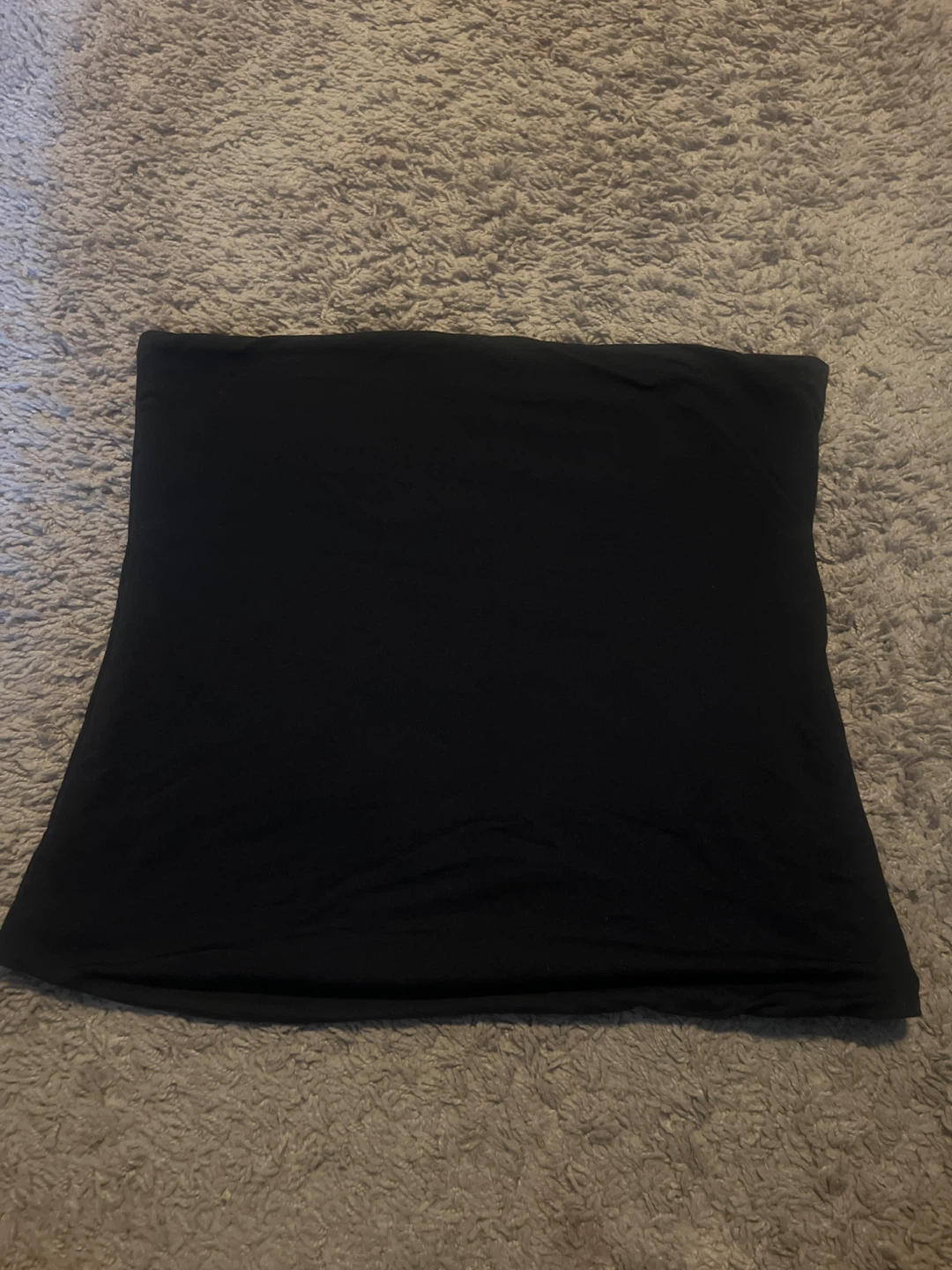 Black strapless tube top