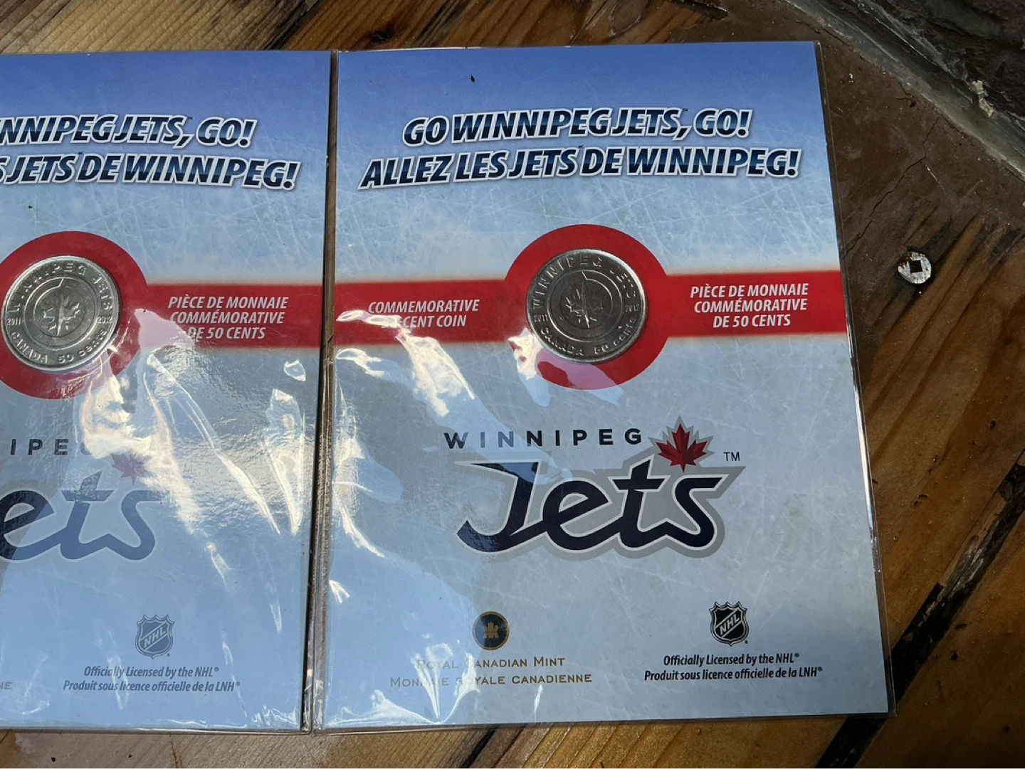 2. 2011-12 “GO WINNIPEG JETS GO” Commemorative 50 Cent Coin - photo 3