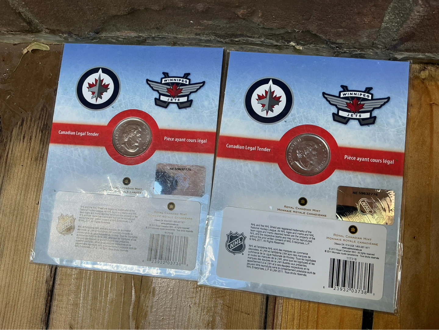 2. 2011-12 “GO WINNIPEG JETS GO” Commemorative 50 Cent Coin - photo 2