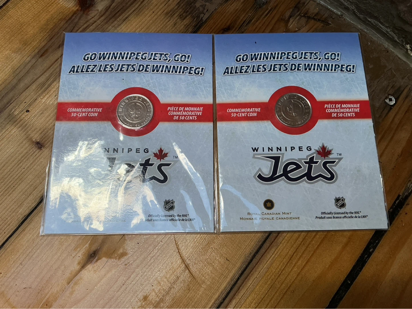 2. 2011-12 “GO WINNIPEG JETS GO” Commemorative 50 Cent Coin