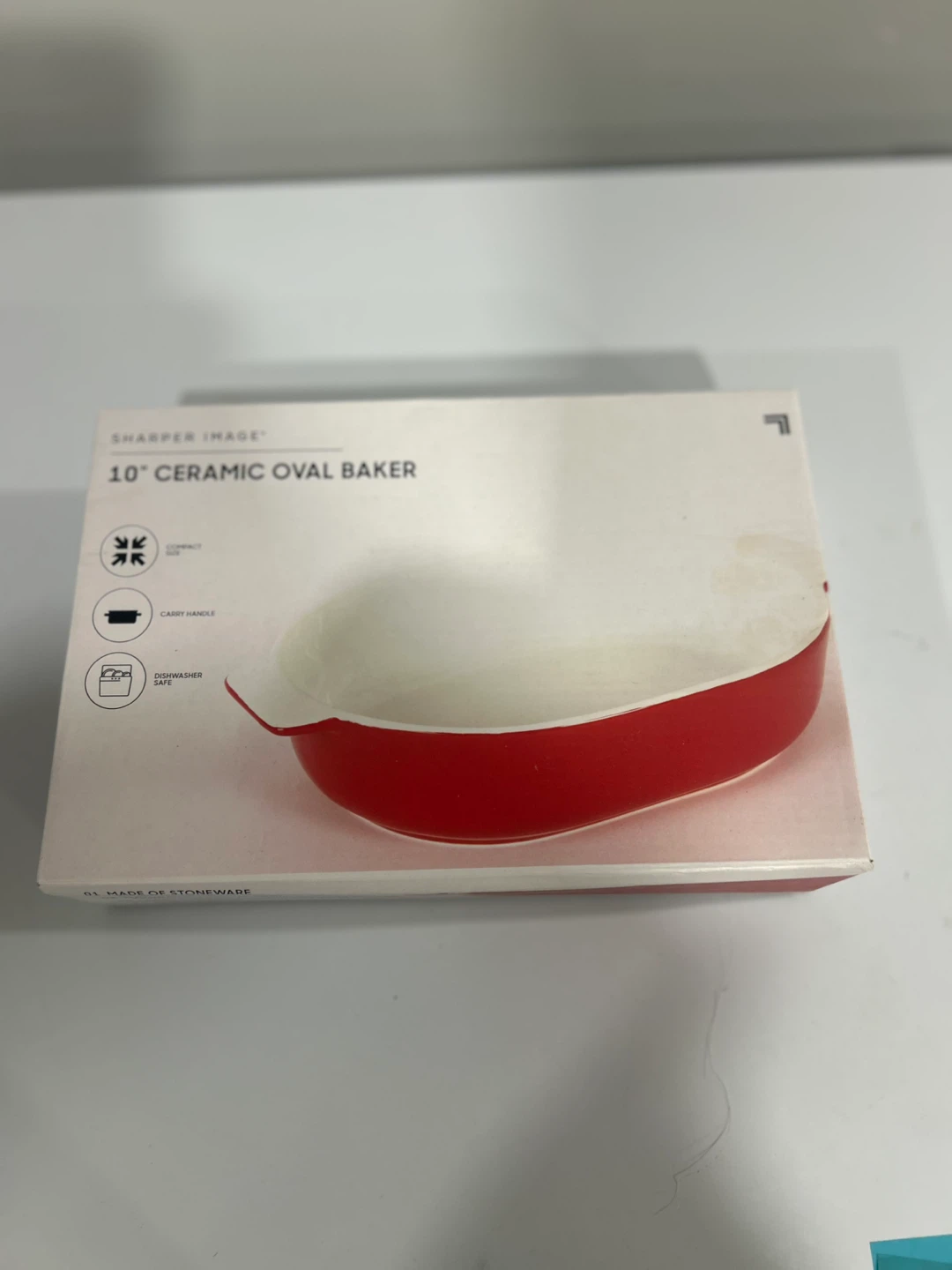 Sharper Image 10" Ceramic Oval Baker