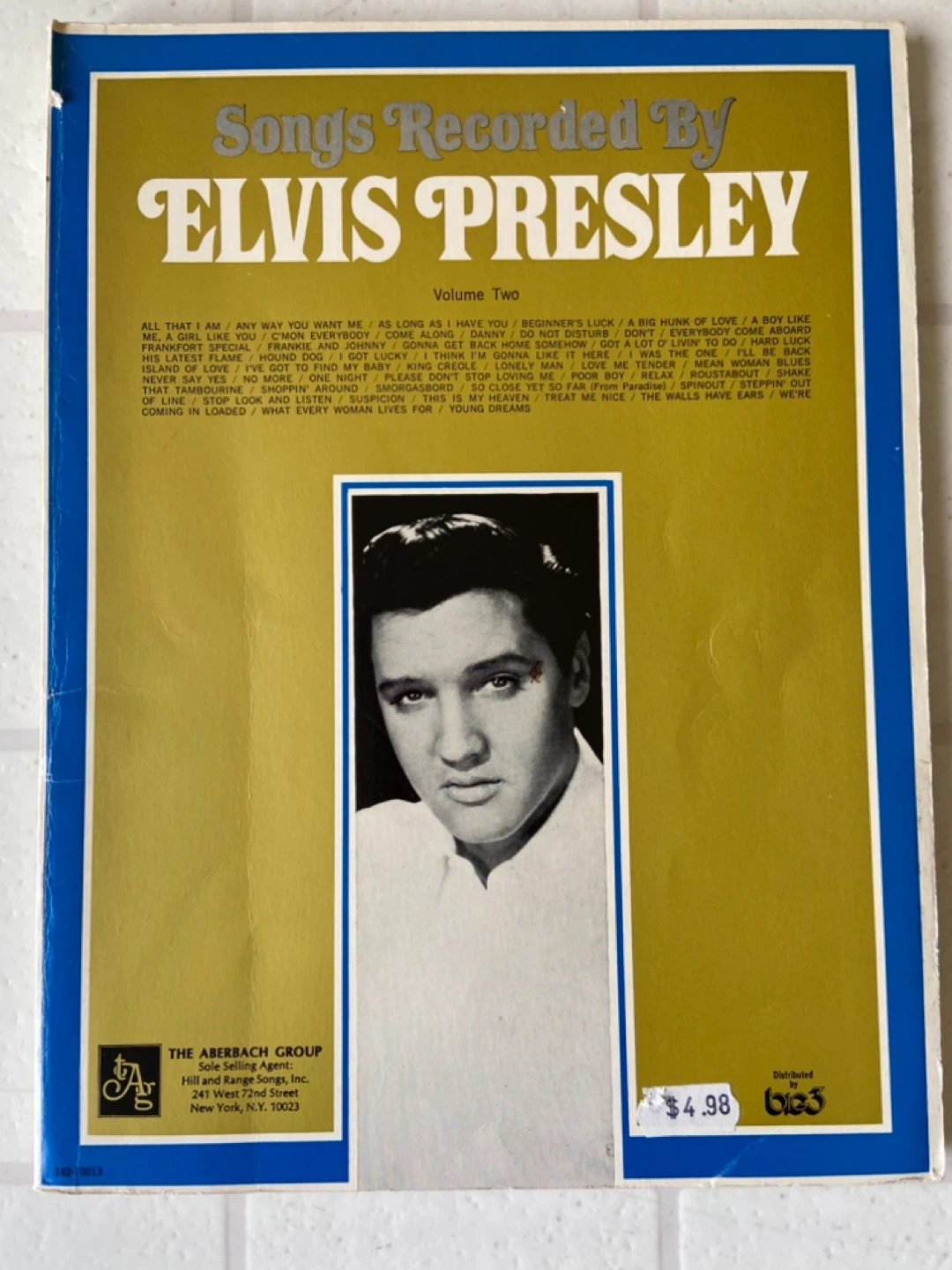 Songs Recorded By Elvis Presley Volume Two Sheet Music Book - photo 3