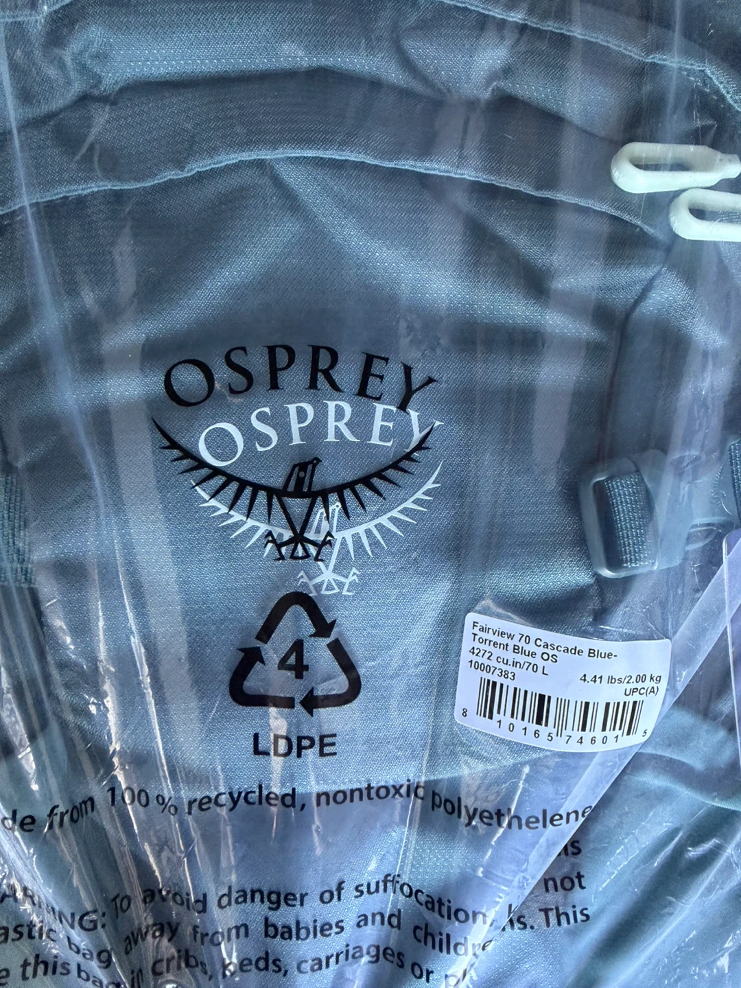 Brand New!! Osprey Fairview 70 Travel Pack - Cascade Blue - photo 4