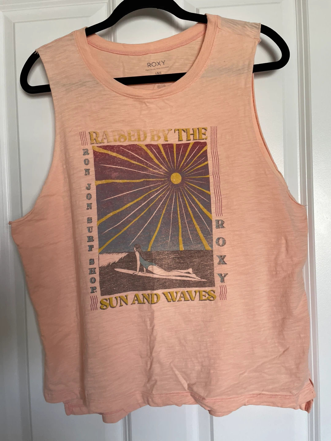 Roxy Tank Top - Sun and Waves Graphic