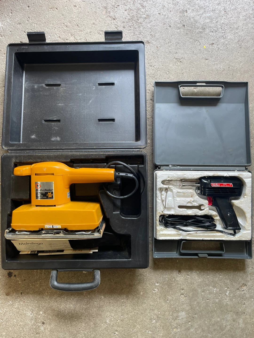 Electric sander and soldering gun