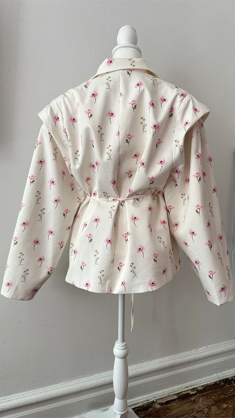 HF Fwomenz Floral Print oversized Blazer - Size M - photo 3