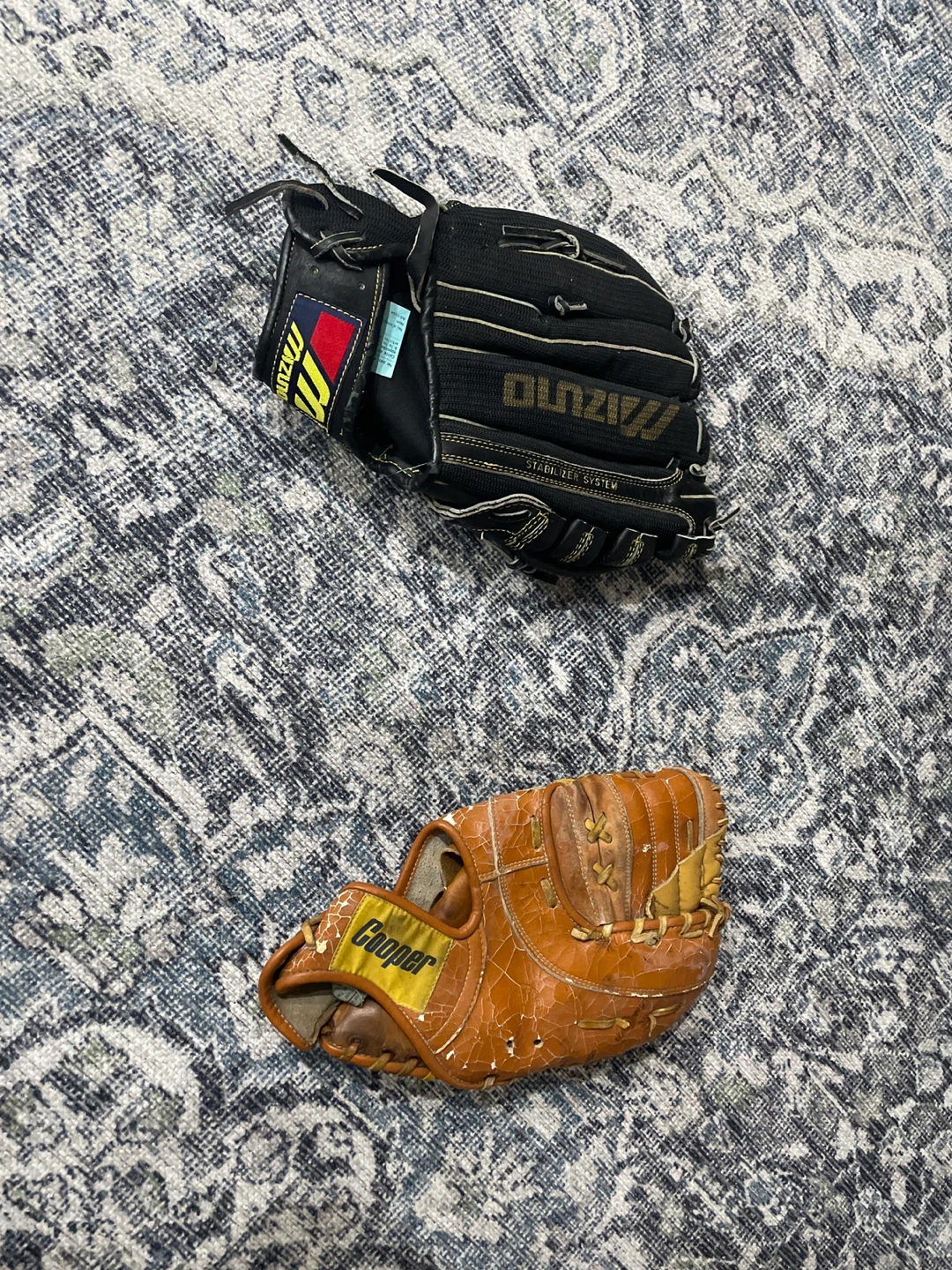 Mizuno and Cooper Baseball Gloves