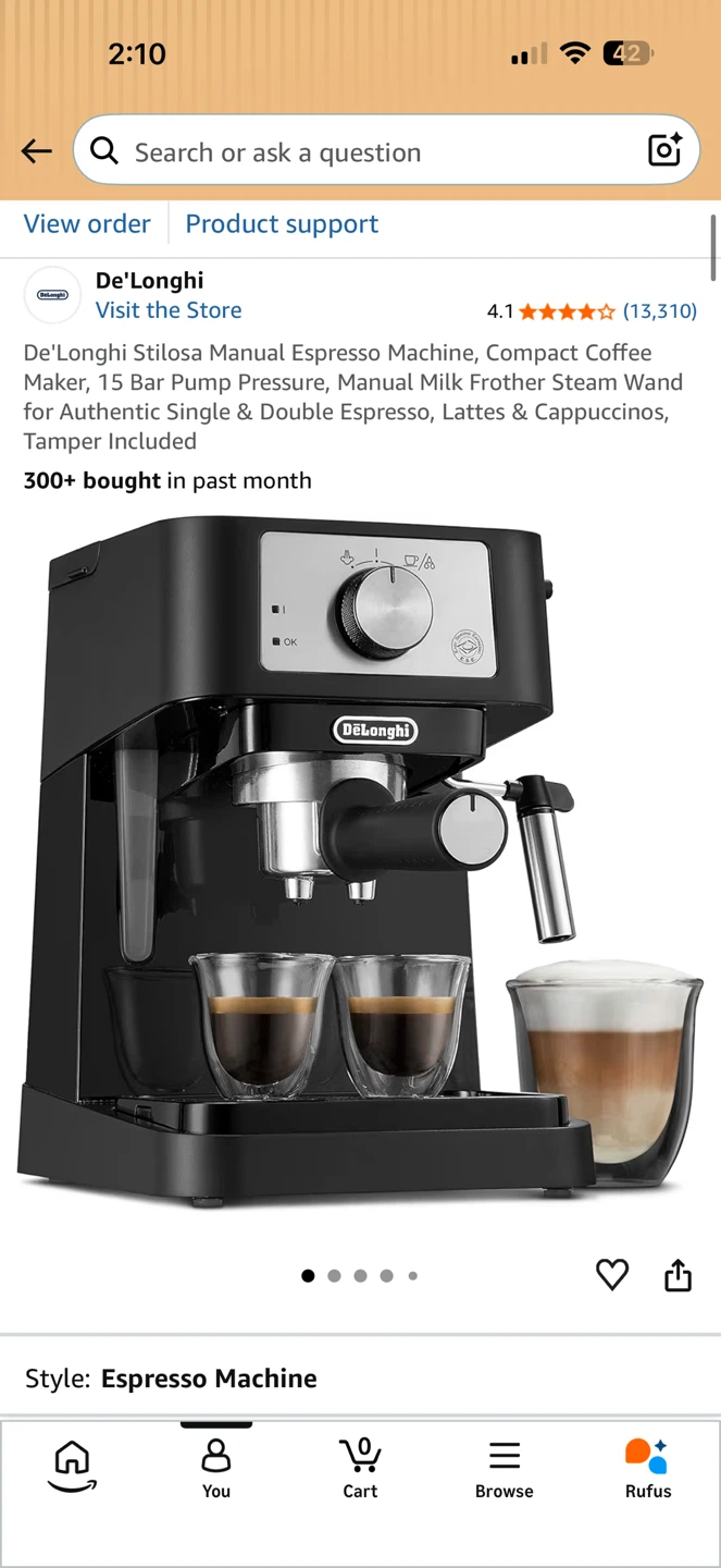 De'Longhi Stilosa Manual Espresso Machine - photo 4