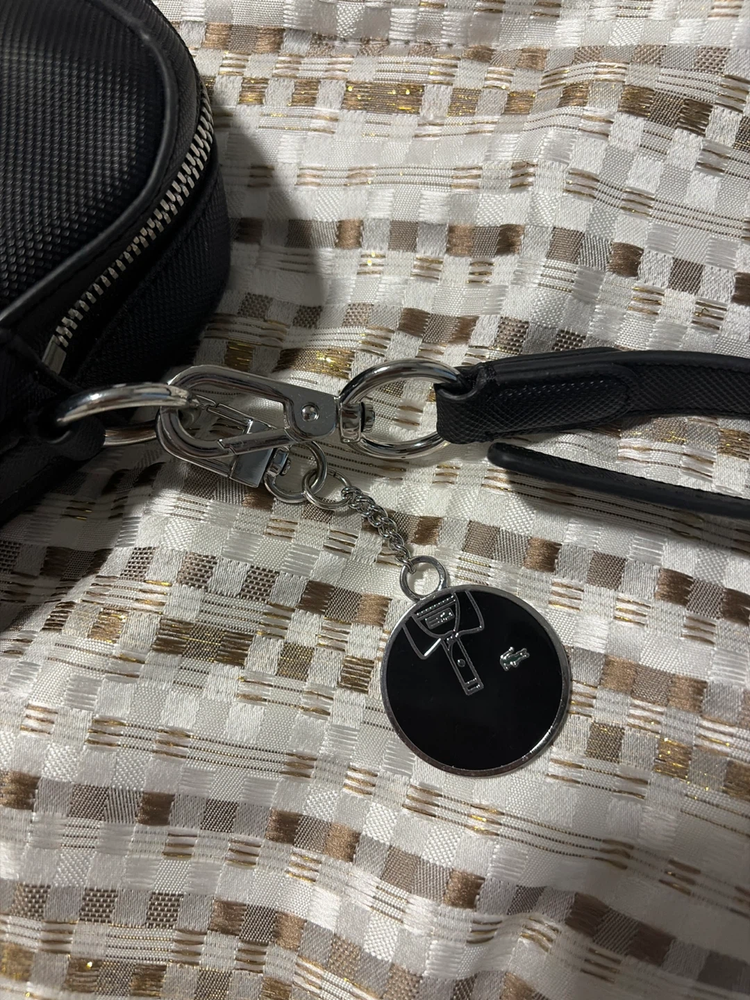 Lacoste Black Crossbody Bag with Charm - photo 2