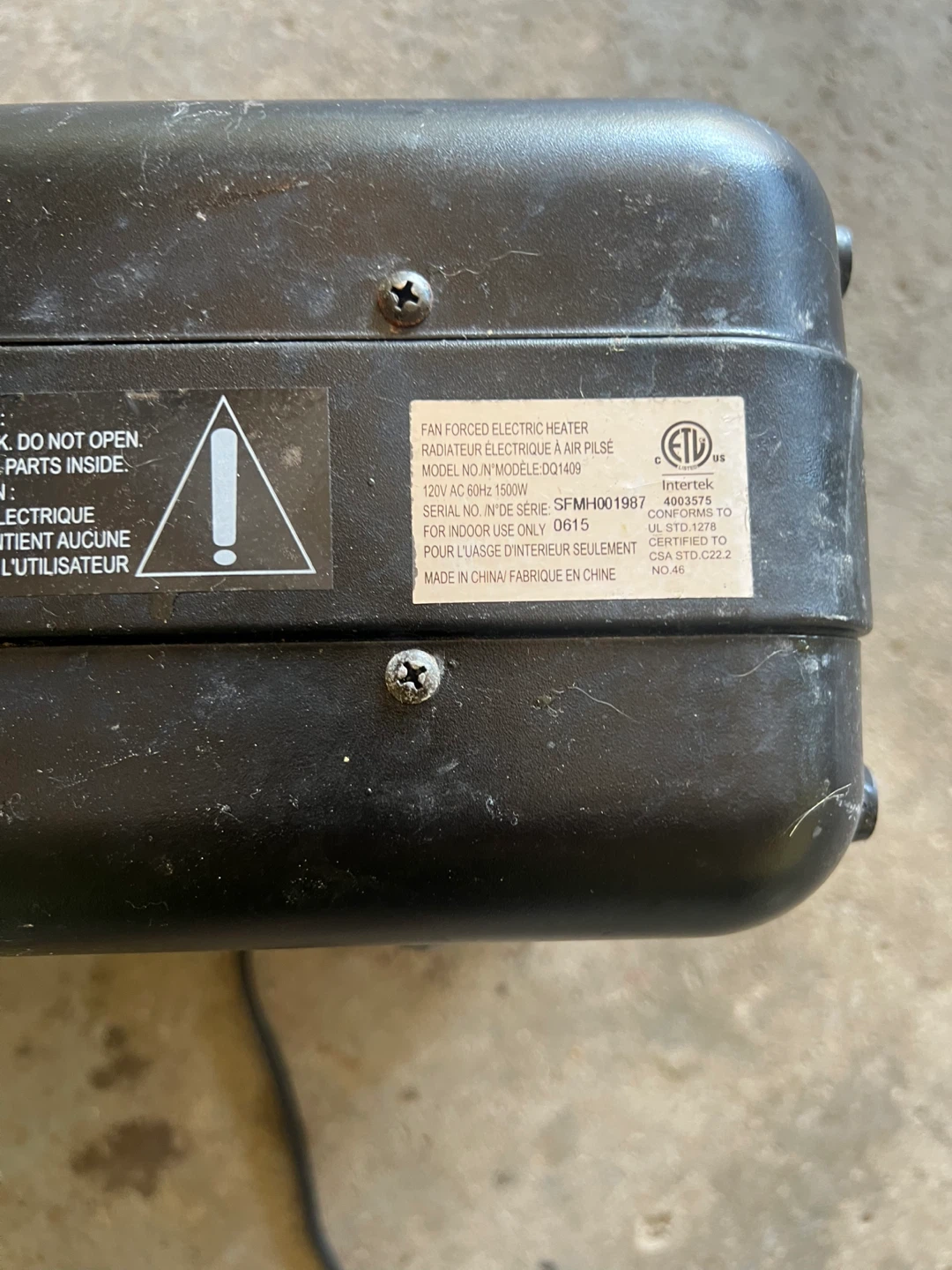 Fan Forced Electric Heater 1500W for basement - photo 3