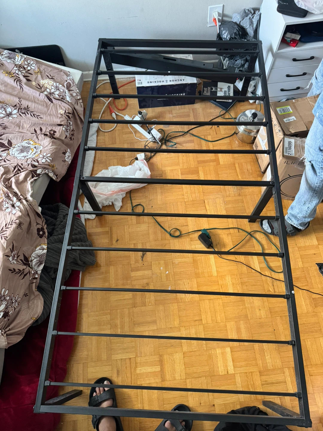 Black Twin Metal Bed Frame