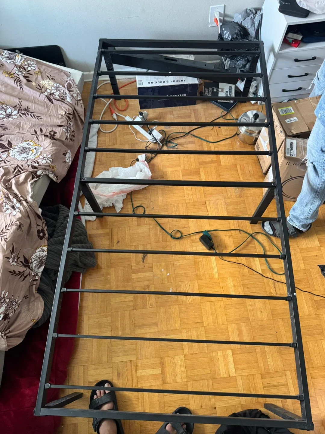 Black Twin Metal Bed Frame